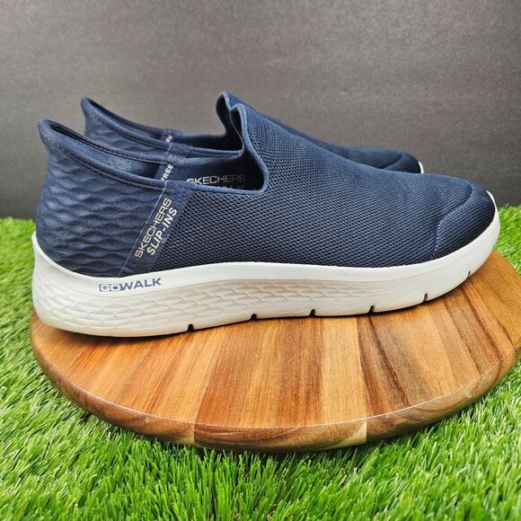 Skechers Mens Slip-ins Go Walk Flex 216491WW Blue Walking Sneaker Size 10.5 WW main image 6